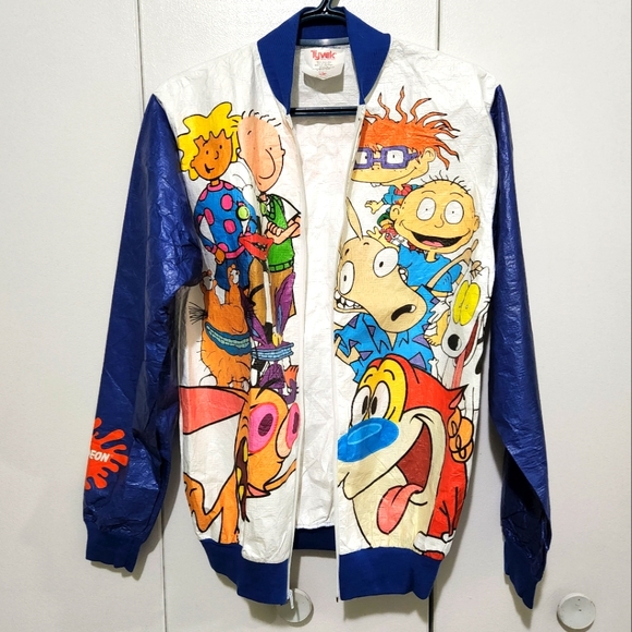 COPY - Vintage 90's Nickelodeon Tyvek windbreaker. Size adult small. - Picture 13 of 14